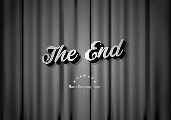 Silent film movie ending background eps svg vector