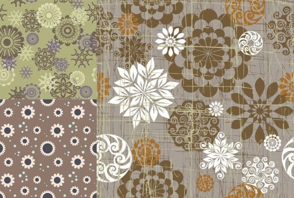 Retro pattern background vector eps