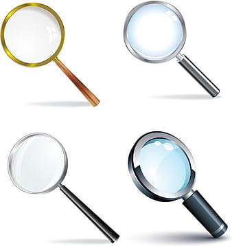 Magnifying Glass Vector Set eps