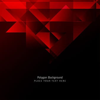 Red color polygonal background eps vector