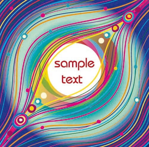 Classical pattern vector colored lines eps