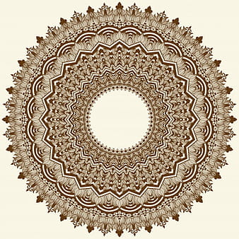 Ornamental round lace with damask and arabesque elements eps vector