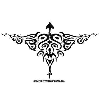 diseño de vector de tatuaje tribal de pájaro eps