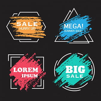 Watercolor sales banner eps vector