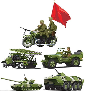 Military equipment vector eps
