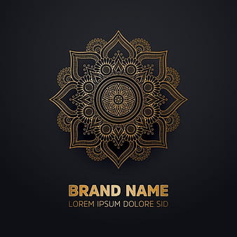 Ornamental luxury mandala logo eps vector
