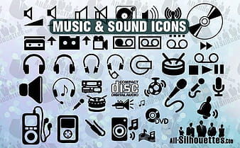 45 Music and sound icons svg csh eps ai vector