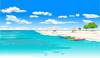 Beach 6 ai vector