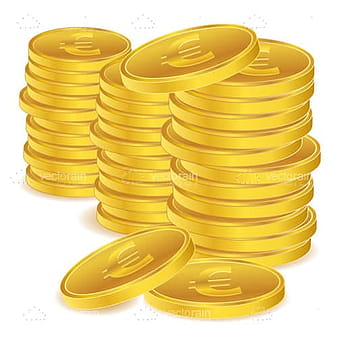 Euro coin eps vector
