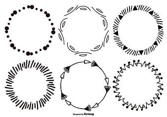 Decorative Sketchy Vector Frames Collection eps svg ai