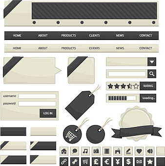 Kreativer Webdesign-Elementvektor eps