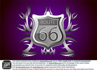 Coat Of Arms Route 66 eps vector