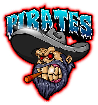 Vector de logo de esport de mascota piratas ai