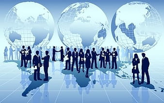Globales Geschäft auf der ganzen Welt