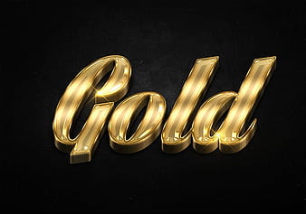 40 3d shiny gold text effects preview psd vector