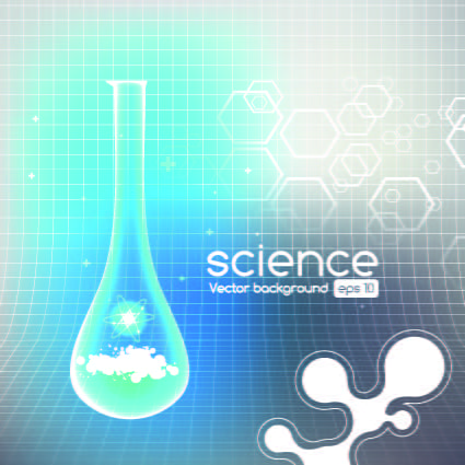 Object science elements vector backgrounds eps