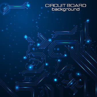 Creative circuit board concept background vector eps