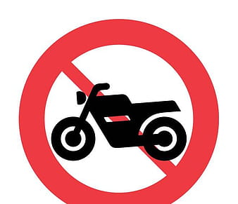 no motorcycles traffic sign eps vector