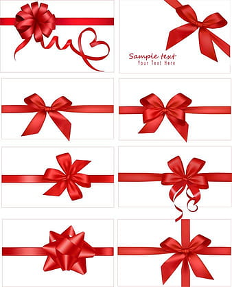 Vector Festive Gift Bow ai eps