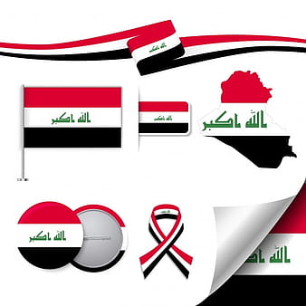 Iraq representative elements collection eps vector