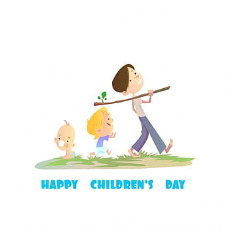 Cute children's day background eps vector