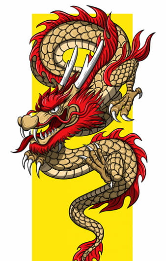 Asian dragon template colorful impressive design ai eps vector