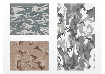 Camouflage Patterns ai vector