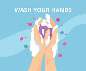 Wash Your Hand With Soap eps svg vector