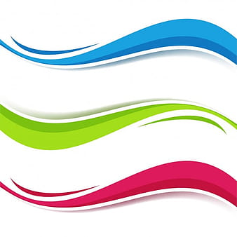 Background with 3 abstract wavy shapes eps vector