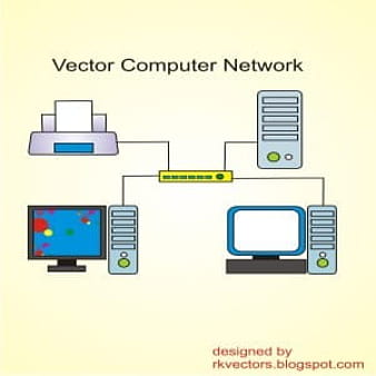 Vector de red informática