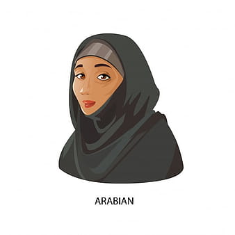 Arab woman design eps vector