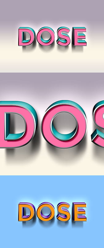 Dose Text Effect PSD psd vector