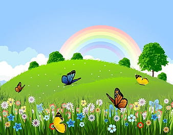 Green Landscape eps ai cdr vector