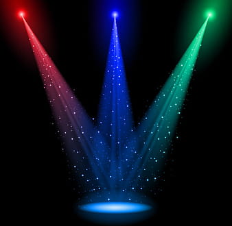 Rainbow stage spotlights vector background eps