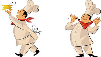 Vector funny chef design graphic set eps