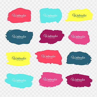 Watercolor brush strokes eps ai vector