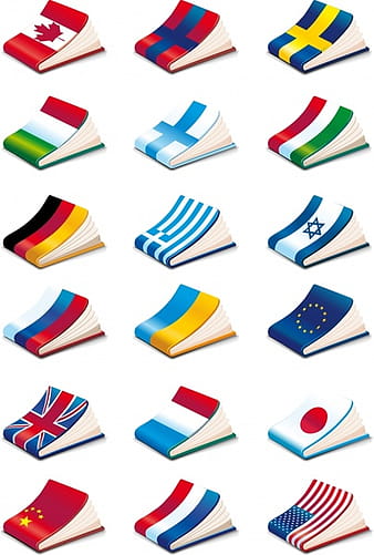Vector countries flags cover notebook eps ai