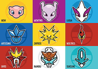 Legendary Pokemon Vectors ai
