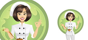 Female Chef Vector ai