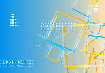 Abstract Blue and Orange Modern Square Background eps ai vector