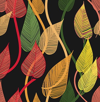 Abstract leaf elements vector eps