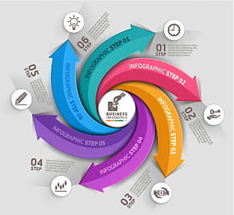 Abstract arrow business infographics vector eps