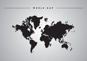Drop Shadow World Map Vector eps svg