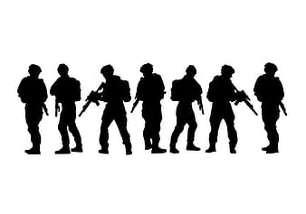 Army Siluetas Vector svg eps