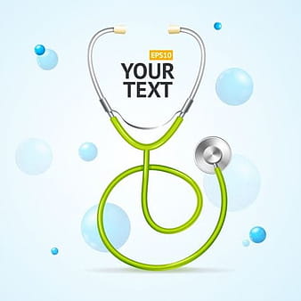 Medical background with stethoscope vectors material  eps