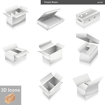 Blank Boxes And Other Vector Goods eps