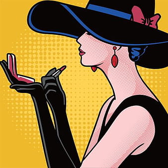 Woman Pop Art svg ai vector