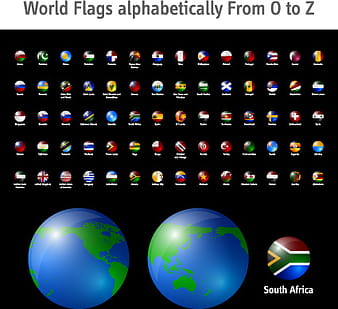 Conjunto de vetores de ícones de bandeiras do mundo eps