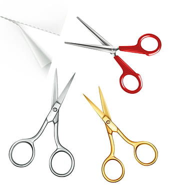 Scissors with paper vector  eps