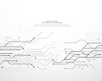 technology circuit board background with dynamic lines eps vector